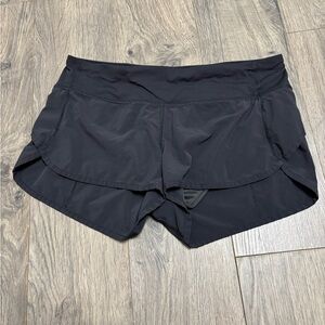 lululemon athletica Black Athletic speed up Shorts 2.5 inch